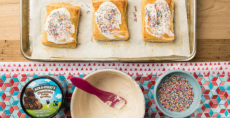 Tortas folhadas trufadas Ben & Jerry's