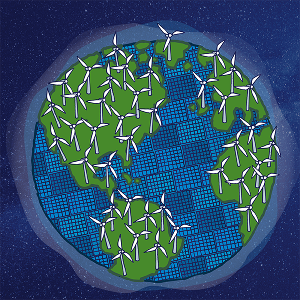 Ícone de mudança climática