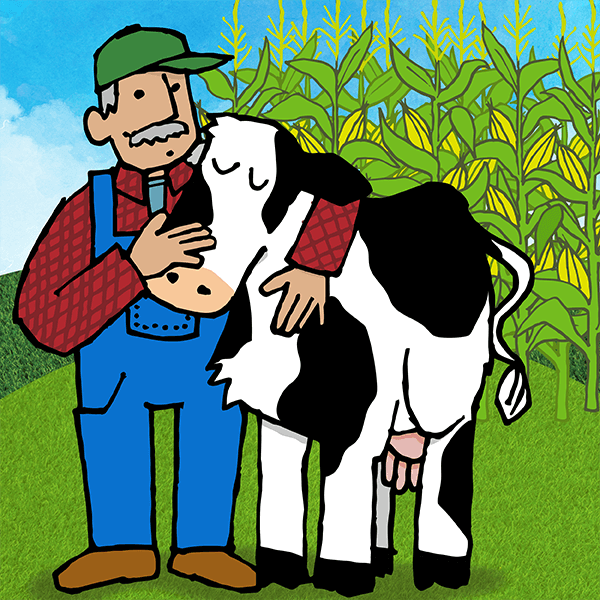 Ícone de agricultura regenerativa e bem-estar animal